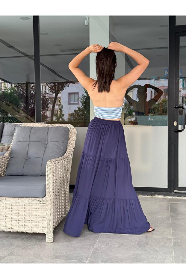 Solid Color Viscose Floor Skirt - 6