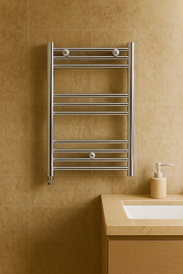 Krom Havlupan | Dikey Banyo Radyatörü | Modern Duvar Tipi Isıtıcı | Banyo Kaloriferi - 3