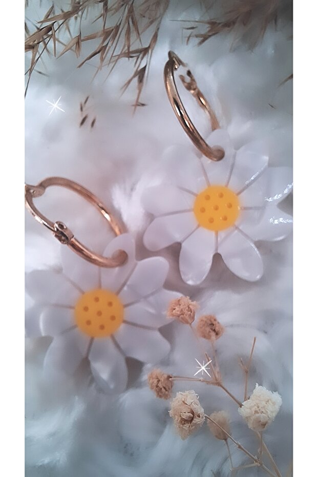 أقراط على شكل ديزي - 4