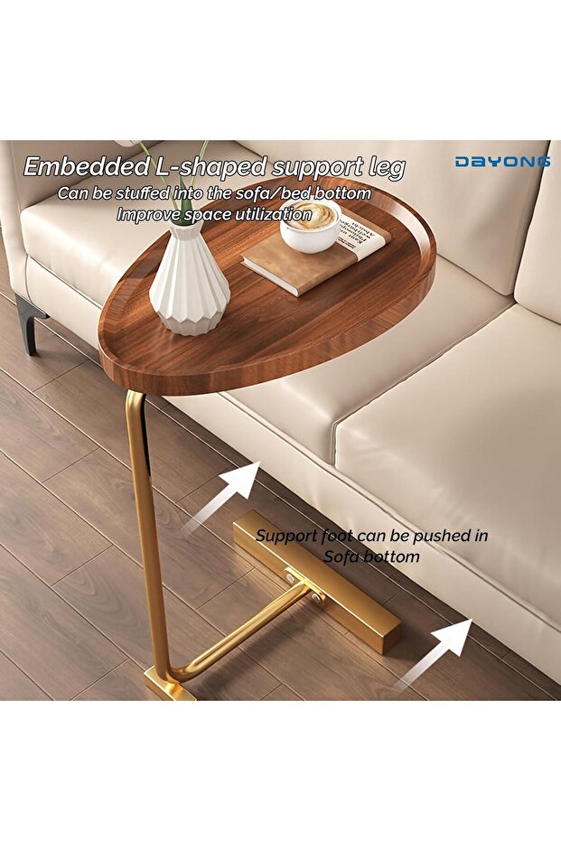 طاولة جانبية بتصميم إبداعي عصري، طاولة جانبية للأريكة، الزاوية، بجانب السرير، طاولة قهوة للمساحات الصغيرة - 5