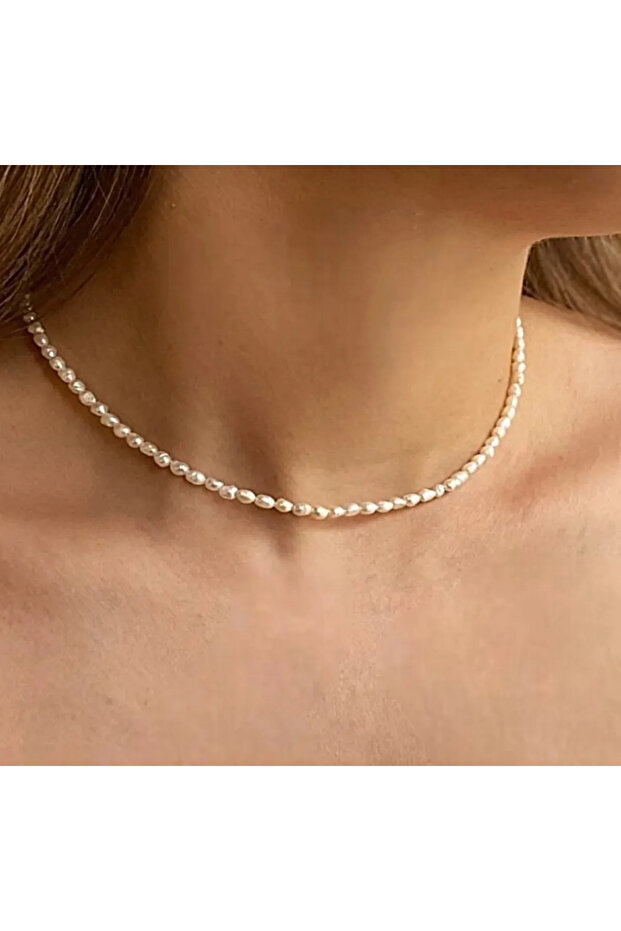 Gerçek Arpa Inci Kolye - 1