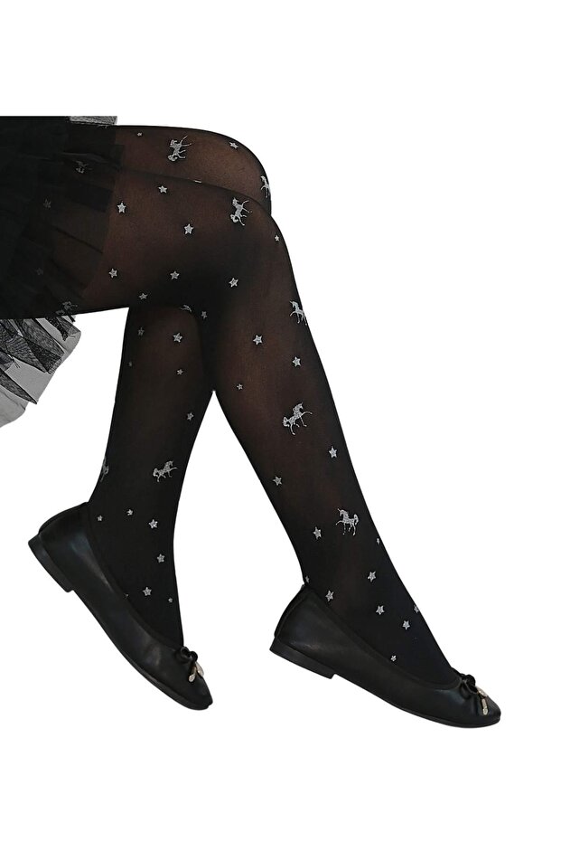 GENERATION ДЕТСКИ ЧОРАПИ ЧОРАПИ ЧЕРНО-СРЕБРИСТИ - 1