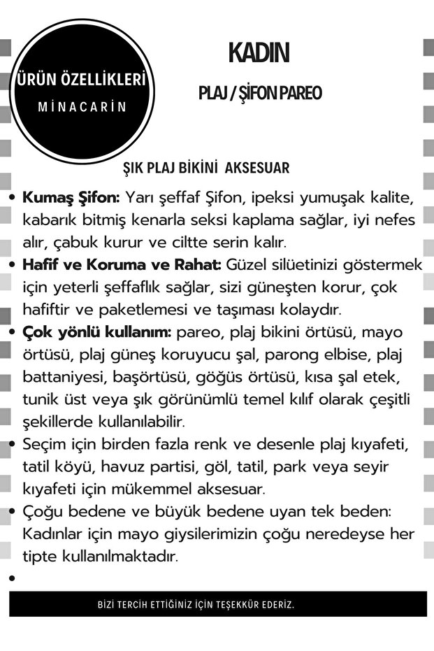 2’li Tül Pareo Seti - 4