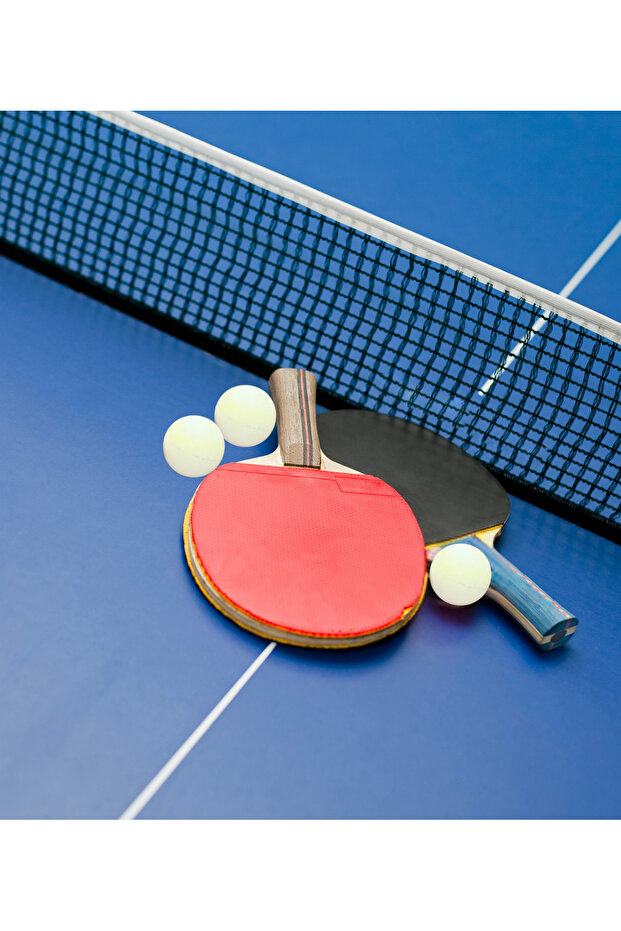 Table Tennis Net Racquet Ball Set 6 Ping Pong Net with Automatic Tensioning Mechanism Compatible with All Tables - 5