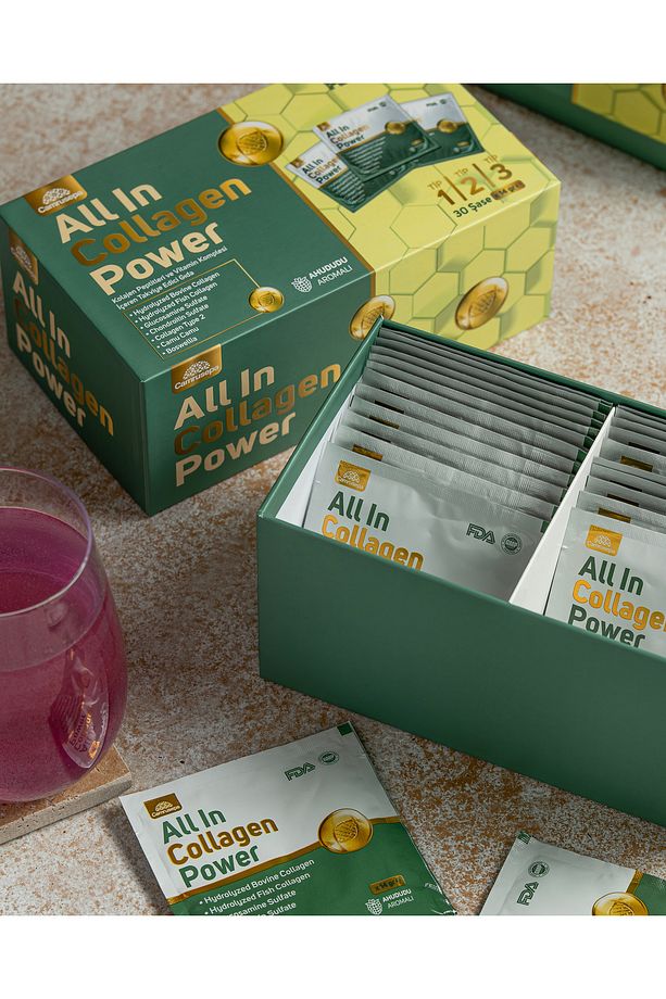 All In Collagen Power Tip 1-2-3 (AHUDUDU AROMALI) 30 Saşe Kolajen - 6