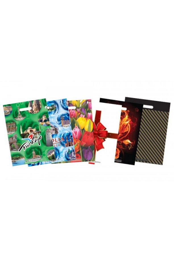 HEDİYE PAKETLİ POŞET EL GEÇMELİ 2 NO Kurdele  26*38 PAKETLEME POŞETİ - 4