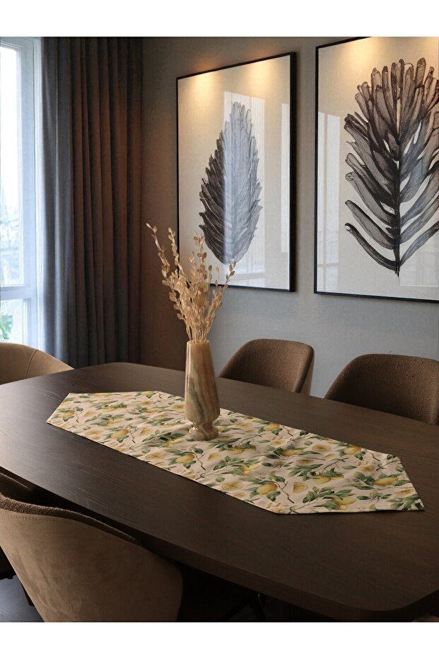 RUNNER TRIANGULAR CU MODEL LEMON - ARTIZANAT - 1