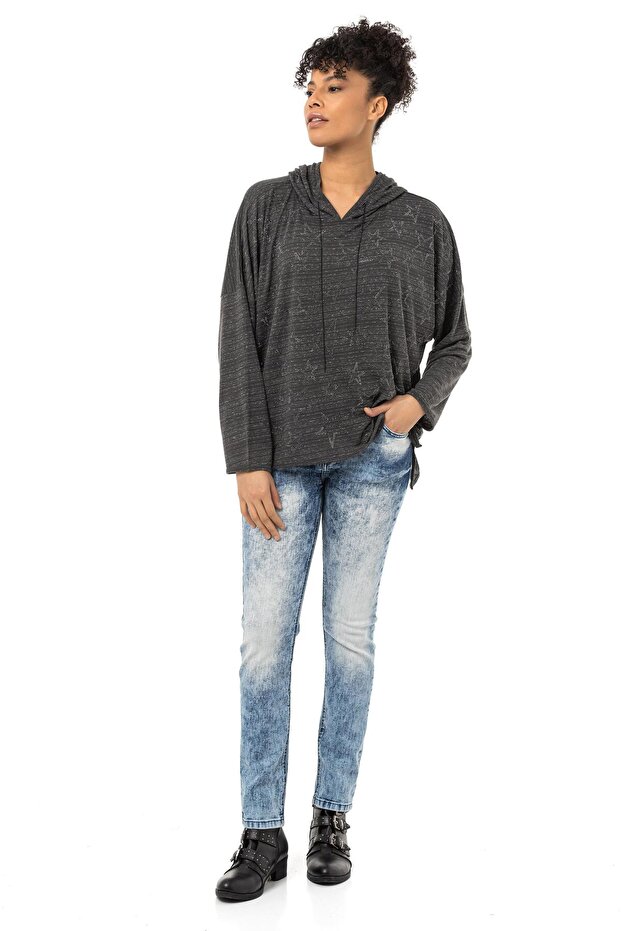 WL357 Basic Kadın Sweatshirt - 5