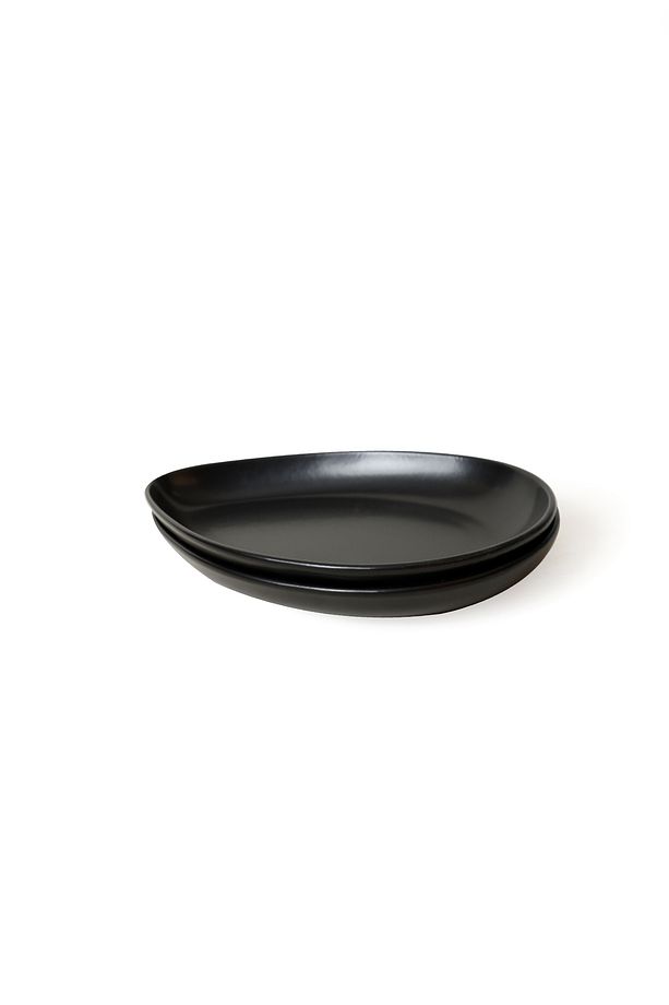 Mat Siyah Serenity Kayık Tabak 24 Cm 2 Adet 956 - 5