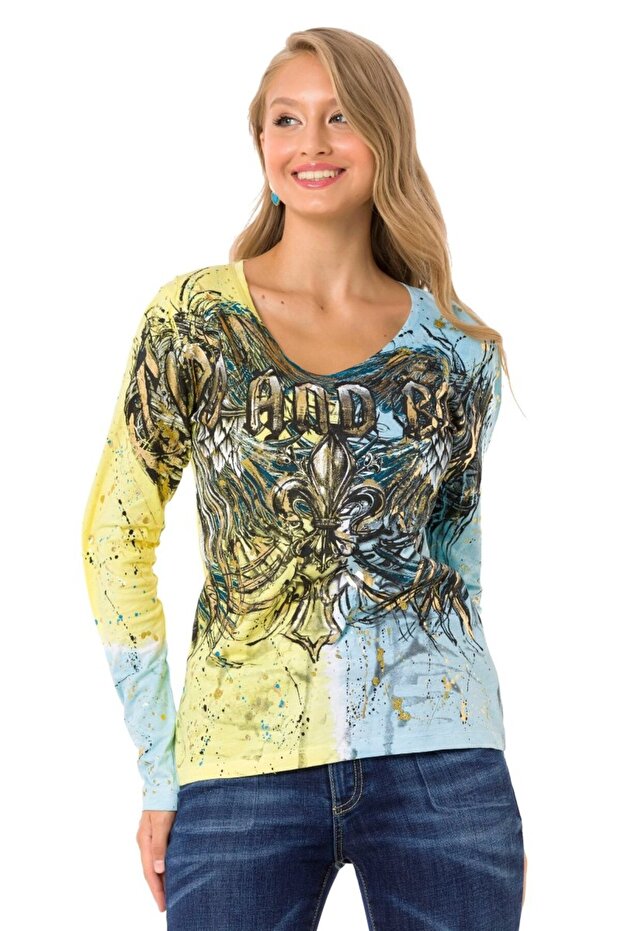 Wl335 Patterned Slim Thin Sweatshirt - 2