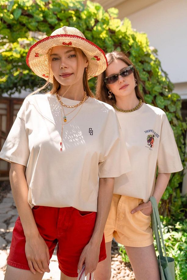 Sunday Routine Pankek Grafikli Oversize T-shirt - 2