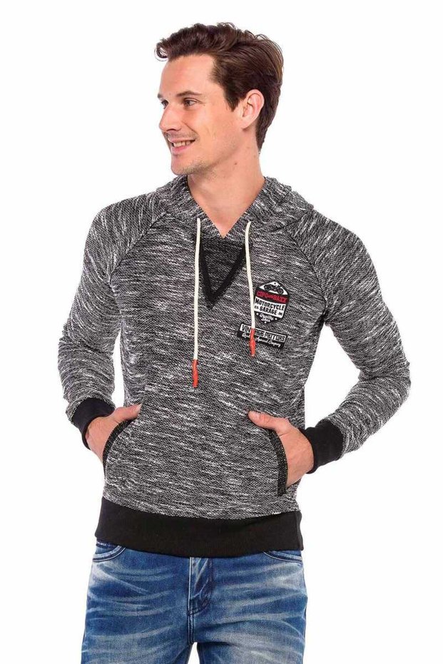 Cl362 Örme Kapşonlu Slim Erkek Sweatshirt
