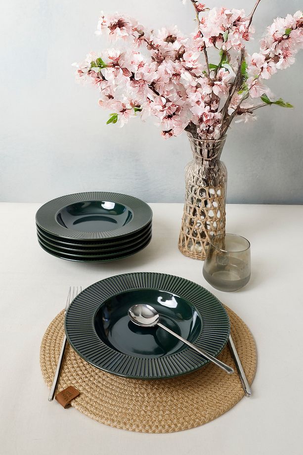 Zümrüt Myra Yemek Tabağı 24 Cm 6 Adet - 3