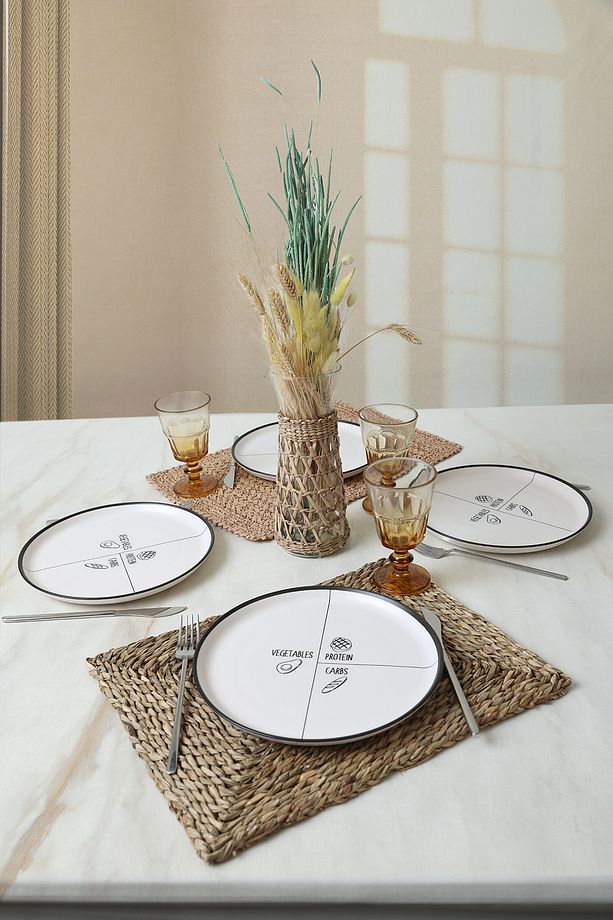 Savory Hitit Servis Tabağı 25 Cm 4 Adet 23039 - 4