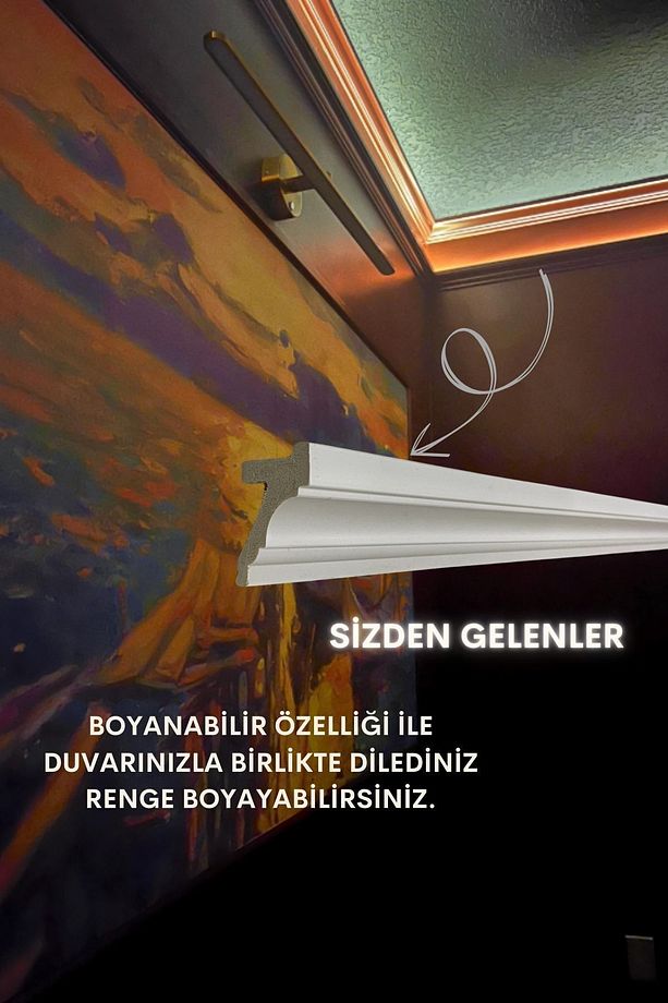 Ledli Kartonpiyer, 10lu Paket 24m Polimer Dayanıklı Boyanabilir Tavan Duvar Aydınlatma, Adeti 240cm - 9