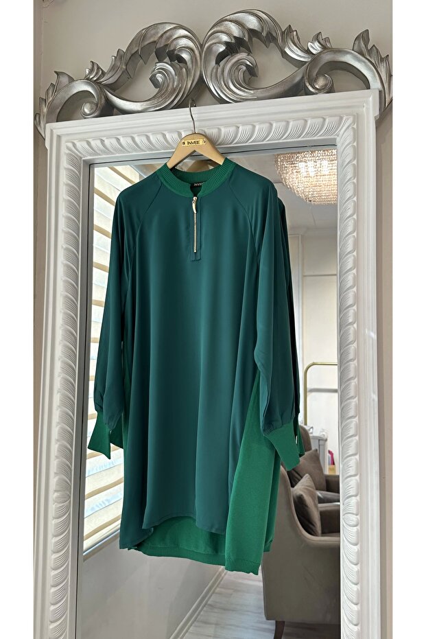 6899 Yeşil Tunik - 5
