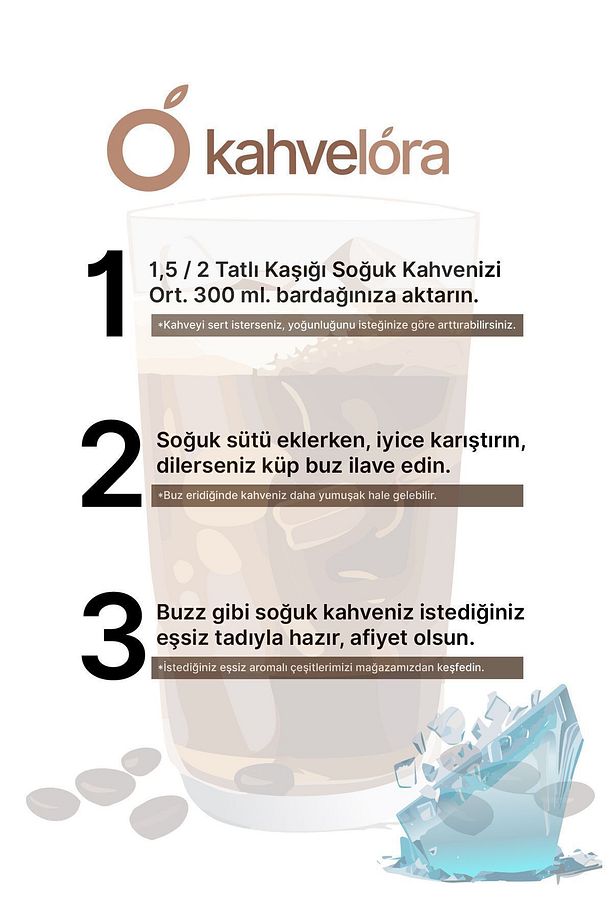 Soğuk Hazır Ice Kahve Karamelli Toffee Nut Aromalı 200g - Buzlu Soğuk Kahve - Soğuk Sütle Hazırla - 5