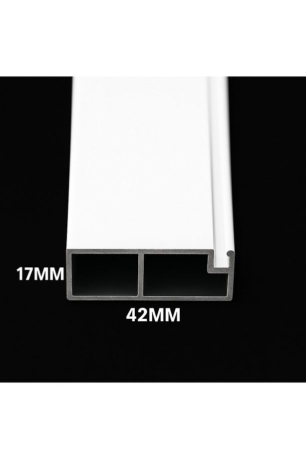 Alüminyum 17x42 Sineklik Kapı Profili (BOY:200-220CM 1 ADET) - 1