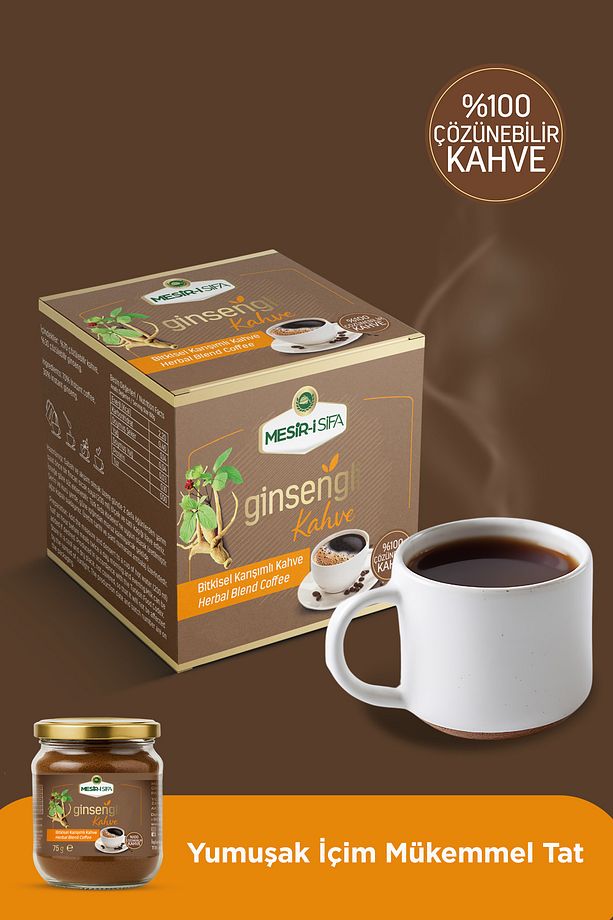 Ginsengli Kahve Bitkisel Karışımlı Çözünebilir Kahve 75gr - 4