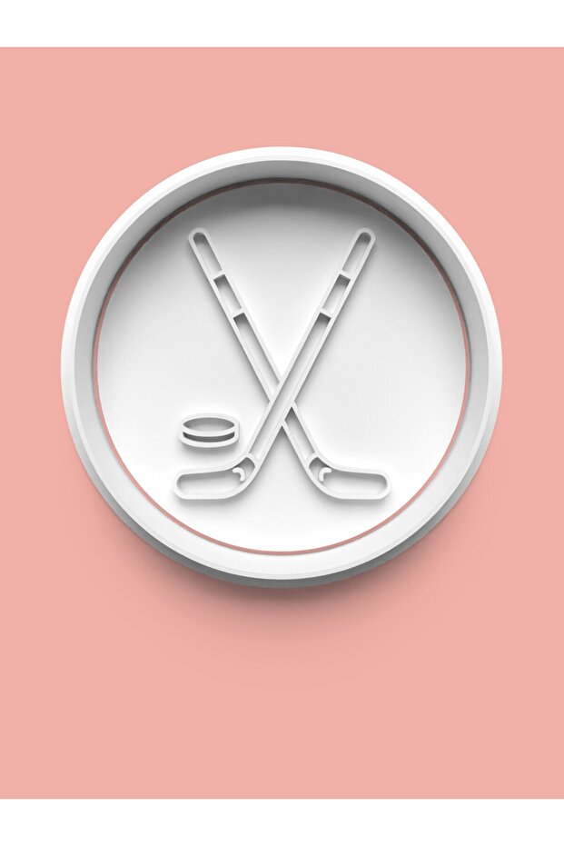 Ice Hockey Themed Cookie Mold and Sugar Dough Mold