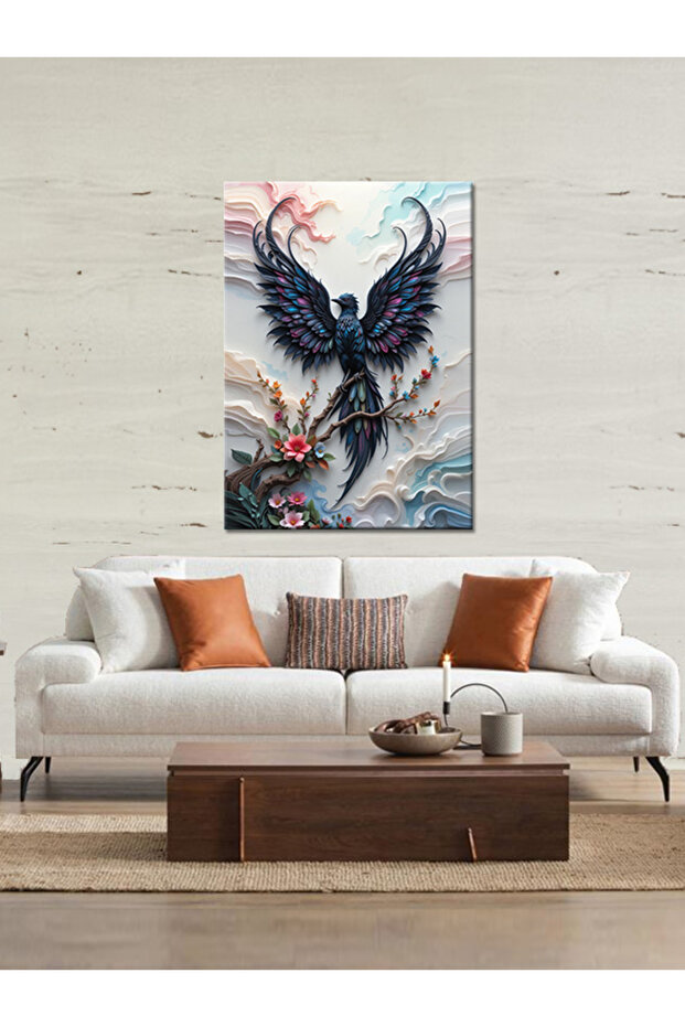 Anka Kuşu Ahşap Tablo - 2