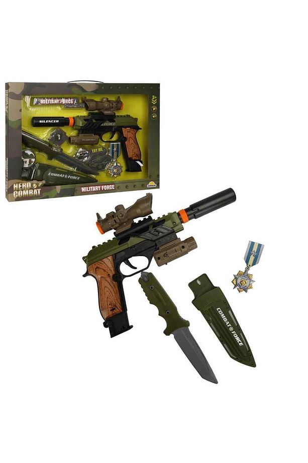 S00004308 ASKER SİLAH SET BIÇAK/SİLAH IŞIK/SES 6PR - 2