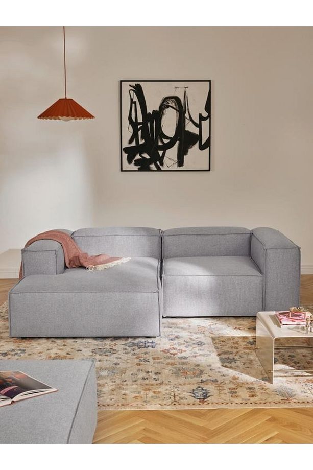 Soft Yumuşak Oturumlu Uzanmalı Modüler Mini Köşe, Keten (2-3 Kişilik) Home - 1