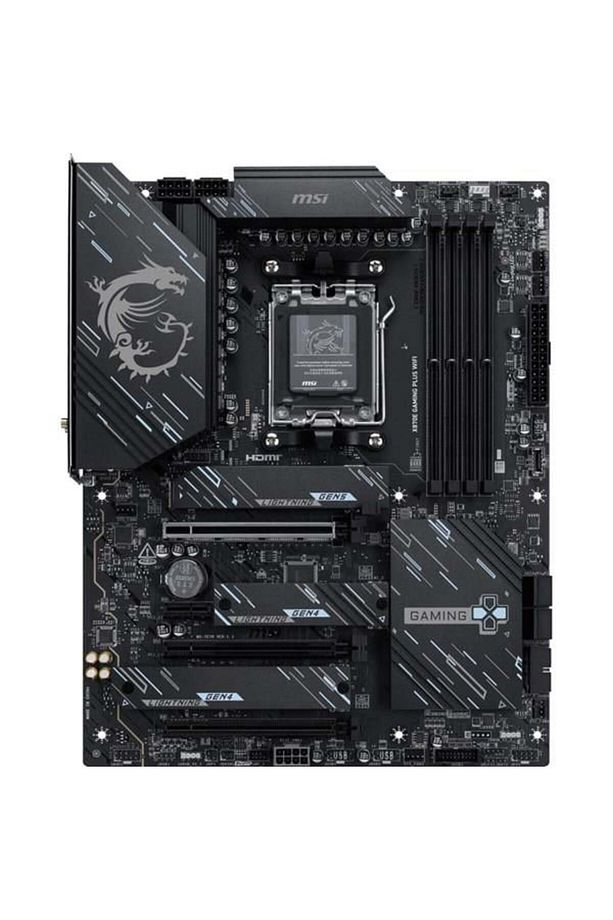 X870E GAMING PLUS WIFI-7 DDR5 8200MHZ(OC) HDMI DP PCIe 16X v5.0 AM5 ATX - 3