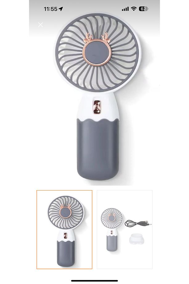 Usb sarjlı taşınabilir el fanı - 1