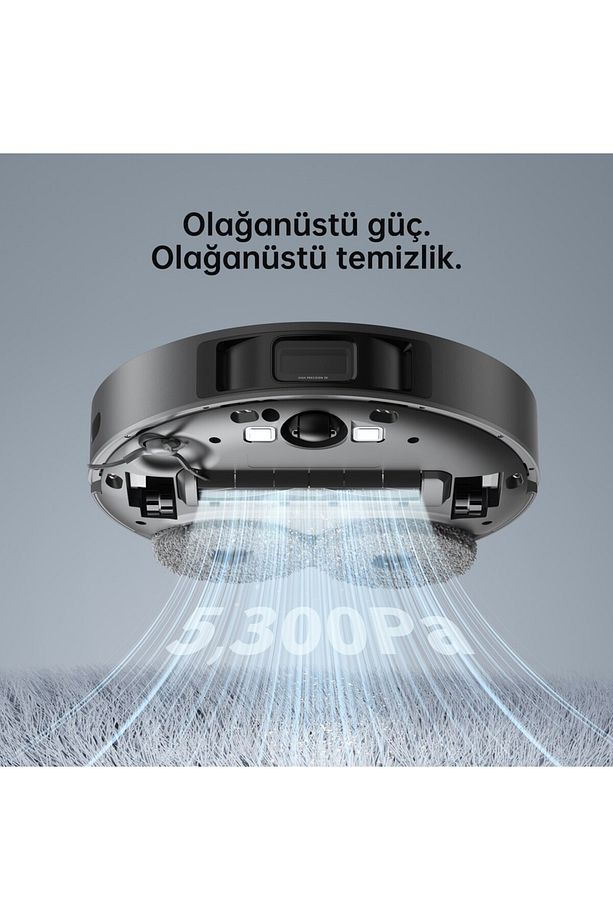 Drmz Vacumix Dünyanın En Güçlü L10s Pro Robot Süpürge Ve Paspas, 5300pa Emiş , 450 Ml 3 KADEMELİ - 5