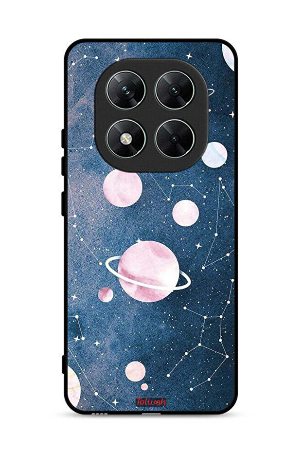غطاء حماية لهاتف Xiaomi Poco X7 5G برسومات فنية فضائية