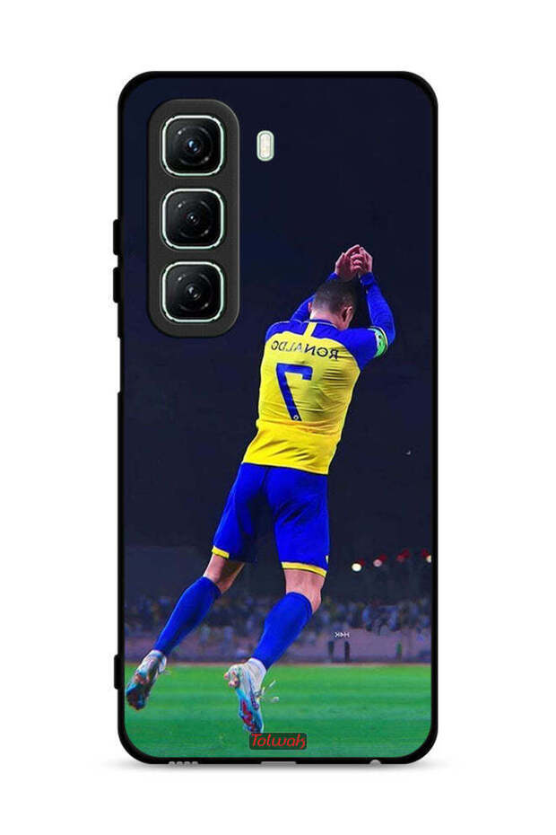 غطاء حماية لهاتف Infinix Hot 50 5G بطبعة كريستيانو رونالدو