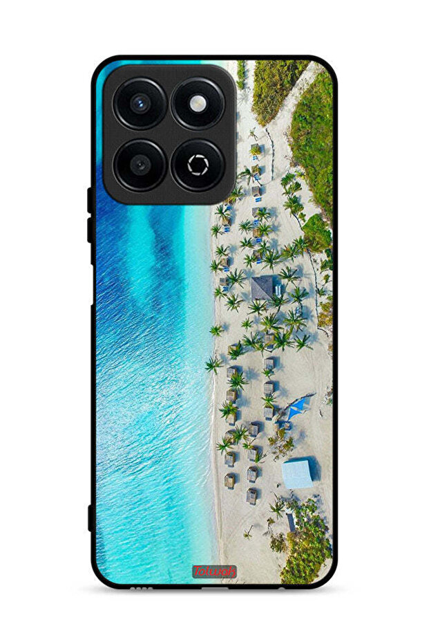 غطاء حماية لهاتف Honor Play 60 Plus 5G بلون الشاطئ