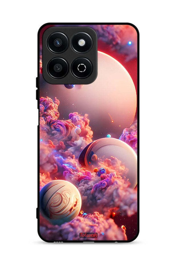 غطاء حماية لهاتف Honor Play 60 Plus 5G بطبعة غيوم وفن تجريدي