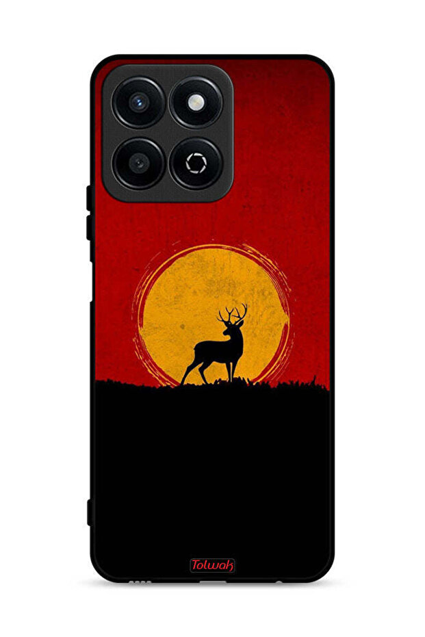 Honor Play 60 Plus 5G Protective Case Cover Deer And Moon Artwork