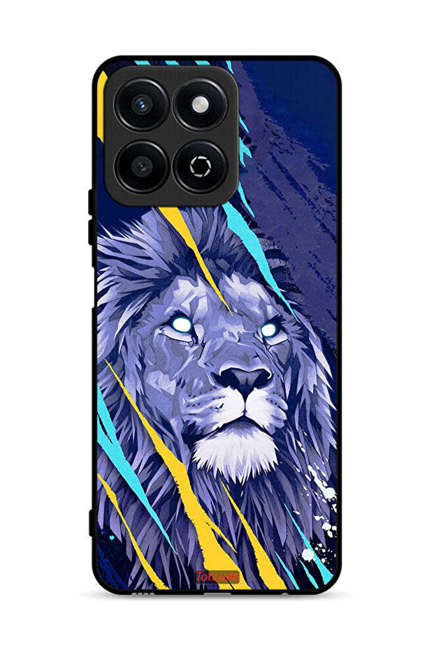 غطاء حماية لهاتف Honor Play 60 Plus 5G بتصميم الأسد الملك