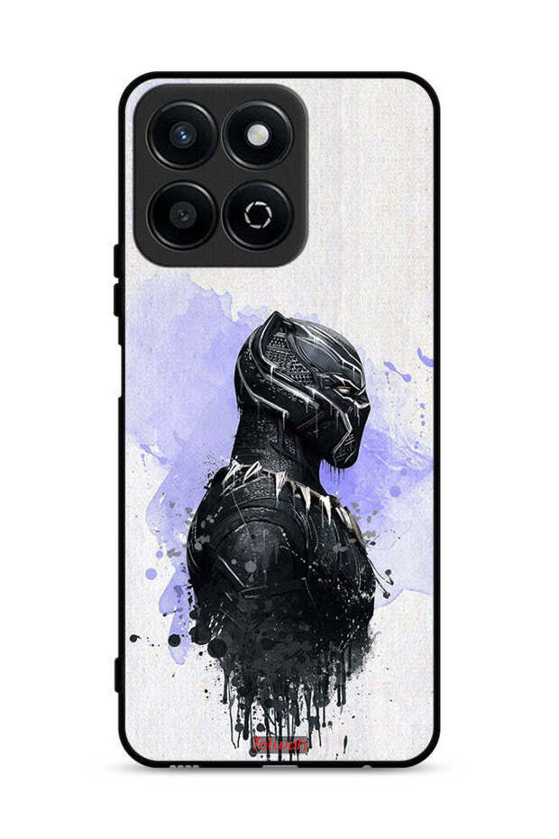 غطاء حماية لهاتف Honor Play 60 Plus 5G بتصميم النمر الأسود