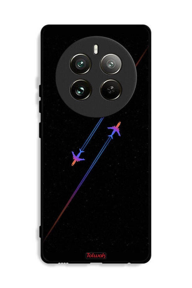 غطاء حماية لهاتف Realme 12 Pro Plus 5G برسومات طائرات