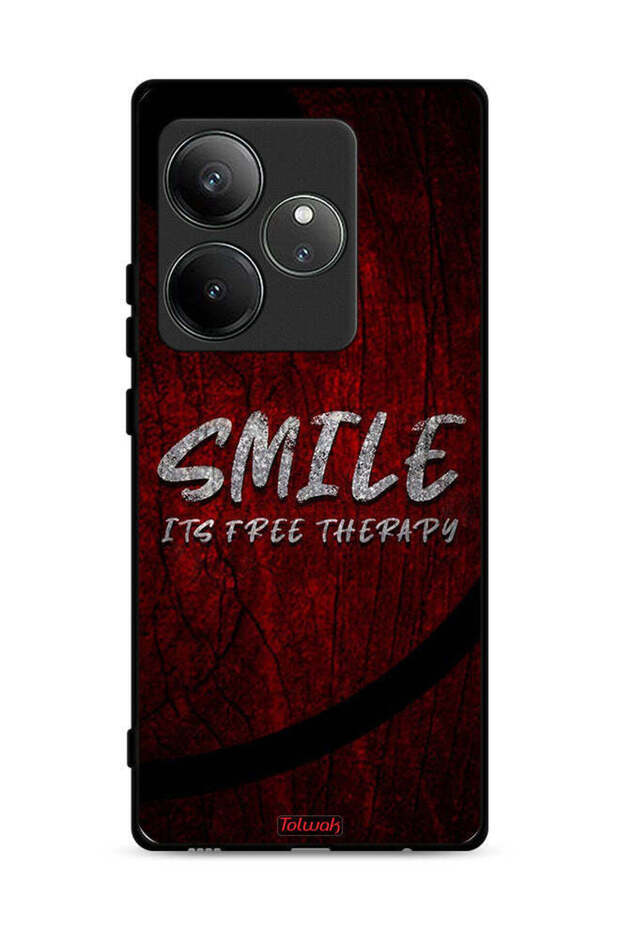 Realme GT 6 5G Protective Case Cover Smile Its Free Therapy