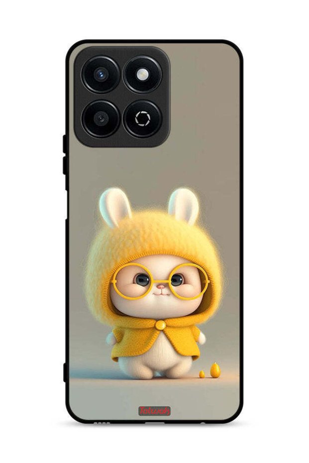 غطاء حماية لهاتف Honor Play 60 Plus 5G بتصميم أرنب صغير