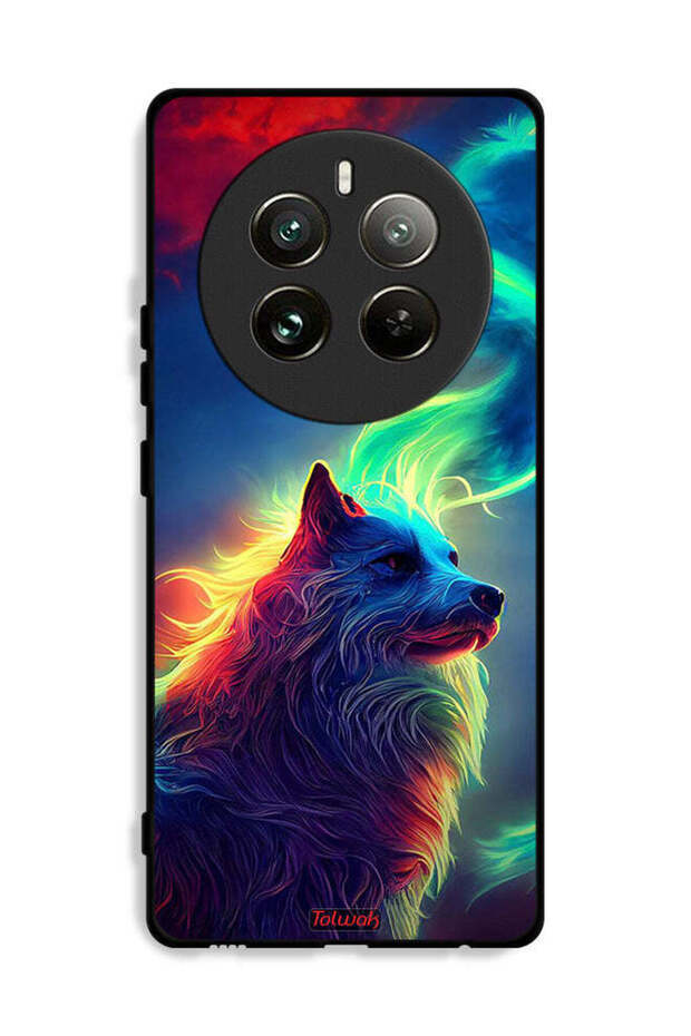 غطاء حماية واقٍ لهاتف Realme 12 Pro Plus 5G - ذئب