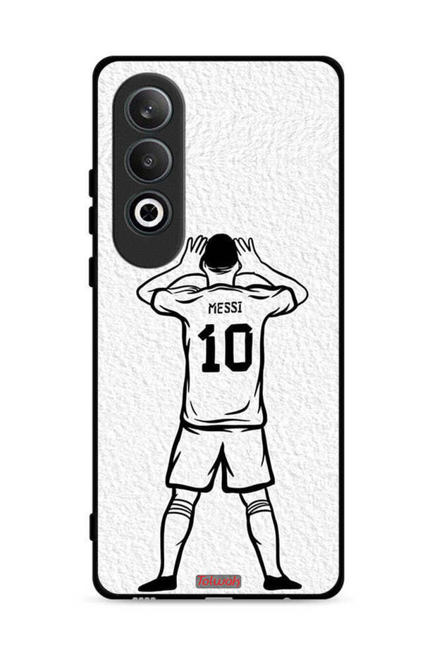 غطاء حماية لهاتف Oppo K12 Plus 5G برسومات ميسي سكيتش