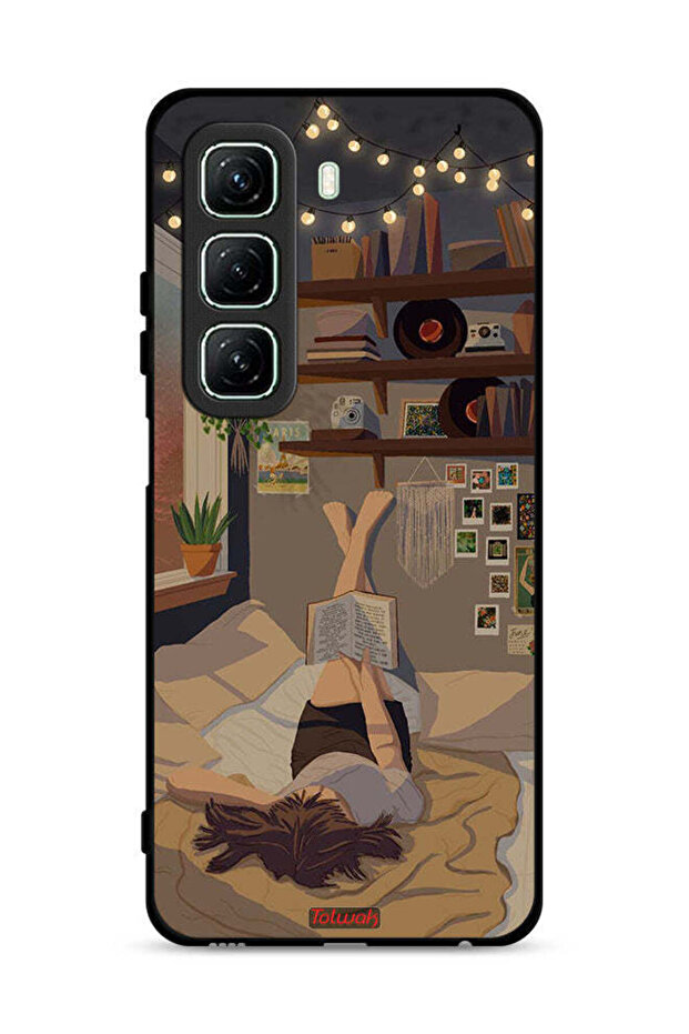غطاء حماية لهاتف Infinix Hot 50 5G برسومات فنية