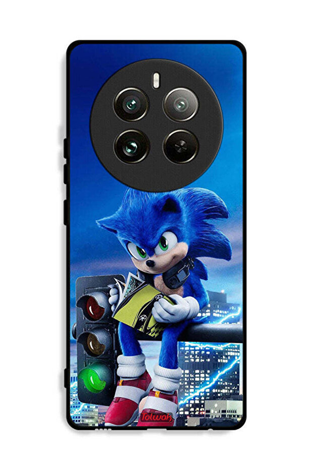 غطاء حماية لهاتف Realme 12 Pro Plus 5G بطبعة Sonic Reading