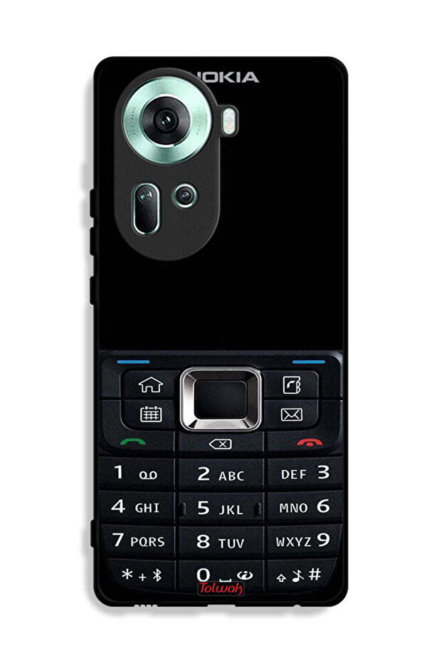 غطاء حماية لهاتف Oppo Reno11 5G بنمط هاتف قديم