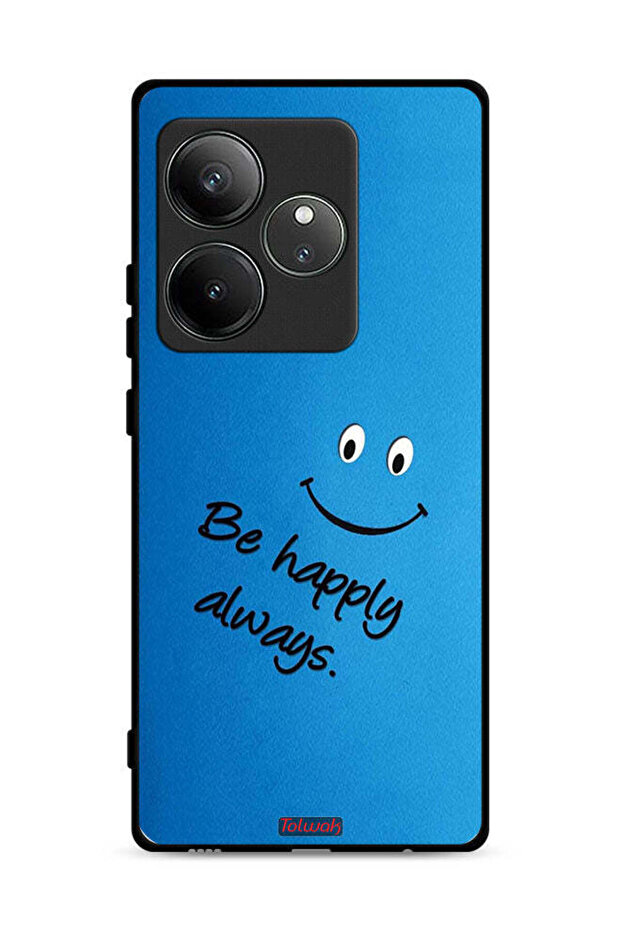 غطاء حماية لهاتف Realme GT 6 5G كن سعيدًا دائمًا