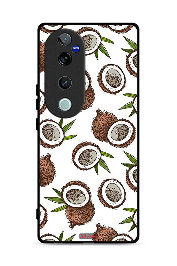 غطاء حماية لهاتف Vivo S19 Pro 5G بلون جوز الهند