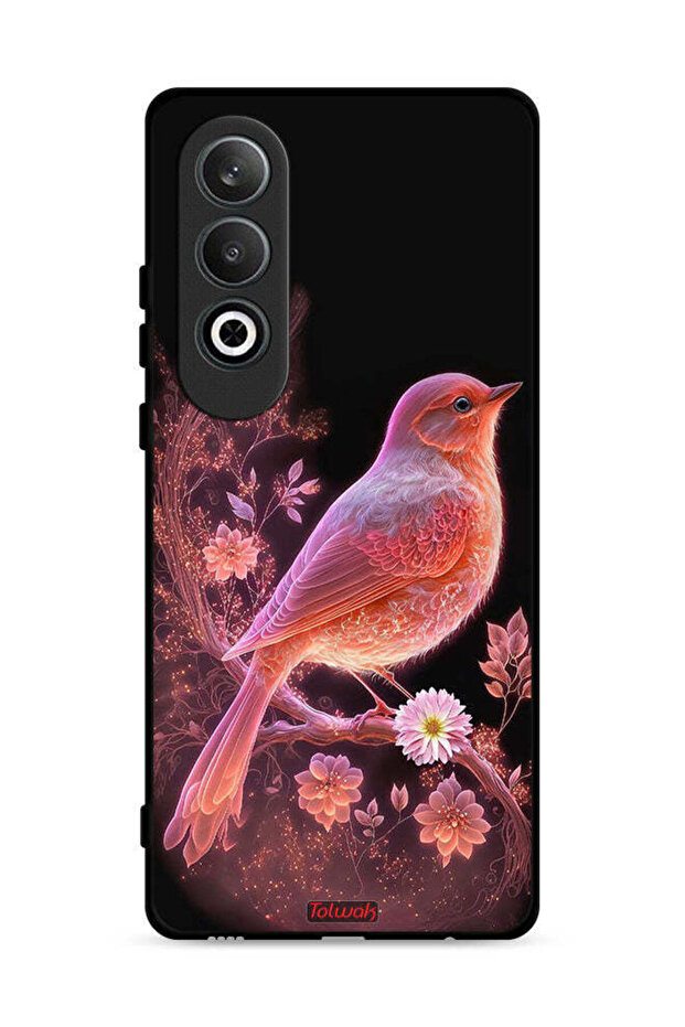 غطاء حماية لهاتف Oppo K12 Plus 5G بتصميم طائر لطيف