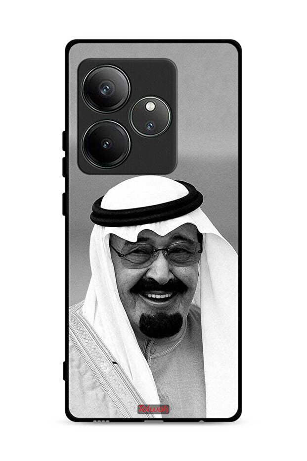 غطاء حماية لهاتف Realme GT 6 5G صورة الملك عبدالله مبتسمًا
