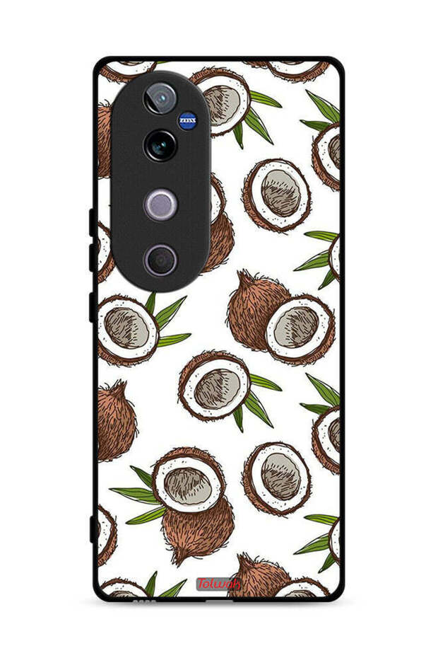 غطاء حماية لهاتف Vivo V40 5G بلون جوز الهند